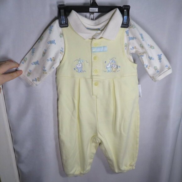 Baby Mary Engelbreit Long sleeve bodysuit & romper 2pc 3-6mts - Picture 1 of 15